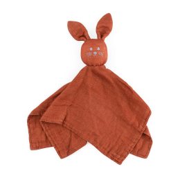 Petite&Mars - HUGO - Bamboo muslin comforter 0m+ - Cinnamon (orange foncée)