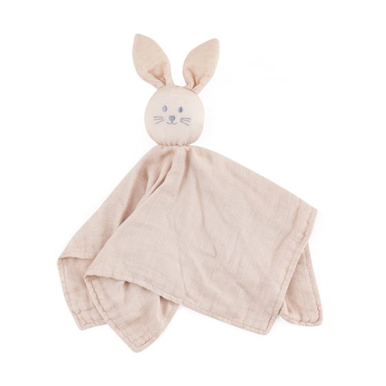 Petite&Mars - HUGO - Doudou Lapin en mousseline de bambou 0m+