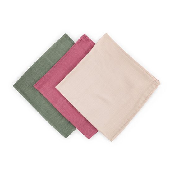 Petite&Mars - Moussy -Set of 3  Bamboo muslin swaddles