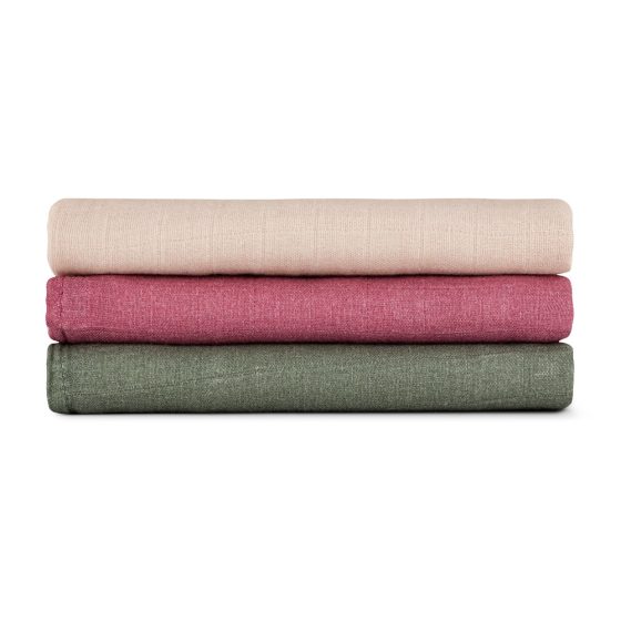 Petite&Mars - Moussy -Set of 3  Bamboo muslin swaddles