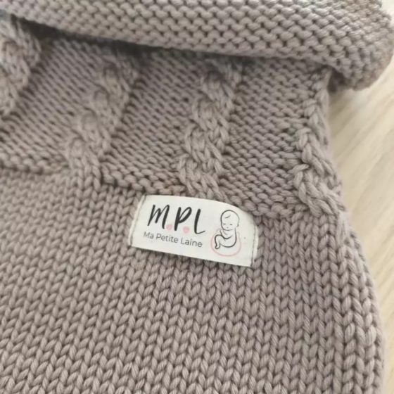 Ma Petite Laine Mon Cocon Douillet - Cocon d'emmaillotage en laine