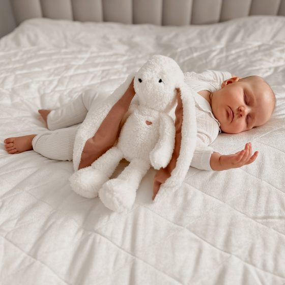 My Hummy Lapin - Peluche Sonore à Bruits Blancs et Veilleuse | Aide au Sommeil Bébé