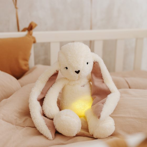 My Hummy Lapin - Peluche Sonore à Bruits Blancs et Veilleuse | Aide au Sommeil Bébé