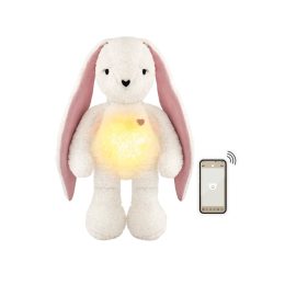 My Hummy Lapin - Peluche Sonore à Bruits Blancs et Veilleuse | Aide au Sommeil Bébé - Ecru - 7 en 1