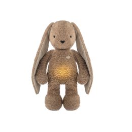 My Hummy Lapin - Peluche Sonore à Bruits Blancs et Veilleuse | Aide au Sommeil Bébé - Brown - 5 en 1
