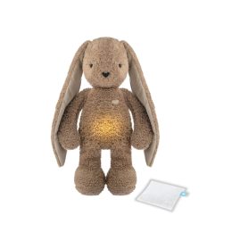 MyHummy Lapin - Peluche à Bruits Blancs - Marron - 5 en 1 + bouillotte