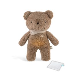 MyHummy Ourson - Peluche à Bruits Blancs | Aide au Sommeil Bébé - Marron - 5 en 1 + bouillotte