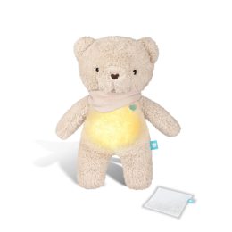 MyHummy Ourson - Peluche à Bruits Blancs - Beige - 5 en 1 + bouillotte