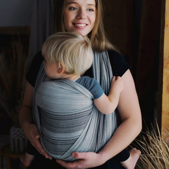 Little Frog Tencel Silver Path baby wrap