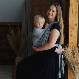 Little Frog Tencel Silver Path baby wrap