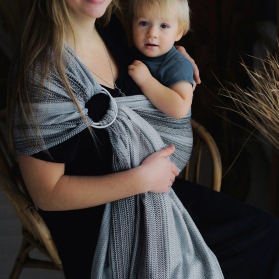 Little Frog Ring Sling - Tencel Silver Path