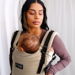 Isara The One Sandstone Linen - porte-bébé en lin