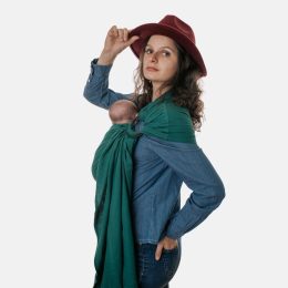 Naturioù Simply Sling Émeraude - écharpe de portage sans noeud