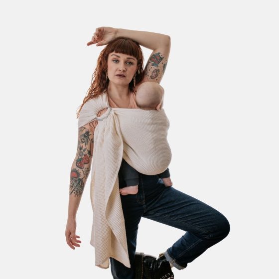 Naturiou Waffle Ring Sling Ecru