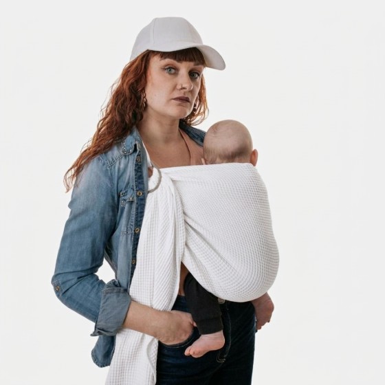 Naturiou Waffle Ring Sling White