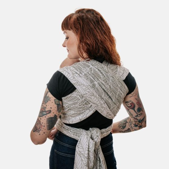 Naturioù Millefeuilles Amande - Écharpe de Portage Tissée en Jacquard