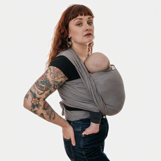 Naturioù Simply Wrap Gris - Écharpe de portage tissée