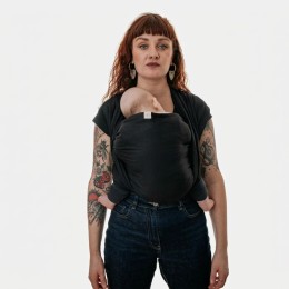 Naturiou Simply Wrap Black - Woven Wrap Broken Twill