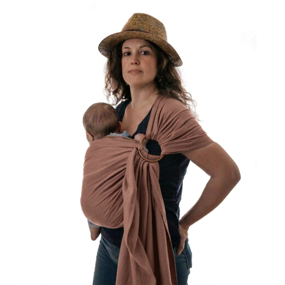 Naturioù Simply Sling Mocha - écharpe de portage sans noeud