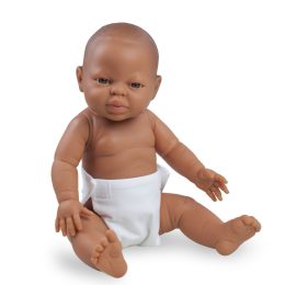 “Multicultural children’s doll, 38 cm – Educational baby doll - Garçon afro-subsaharien