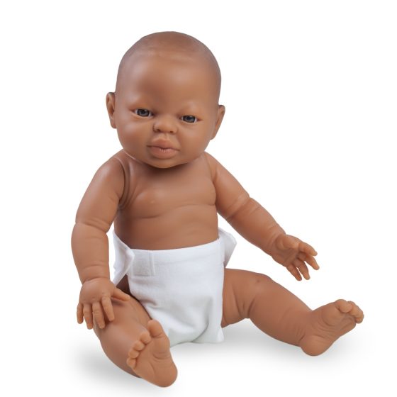 “Multicultural children’s doll, 38 cm – Educational baby doll