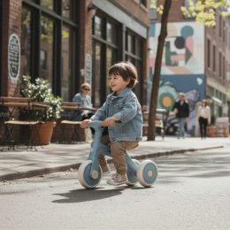 Petite&Mars - Bingo - Balance bike Bingo 3in1 - Sterling Blue