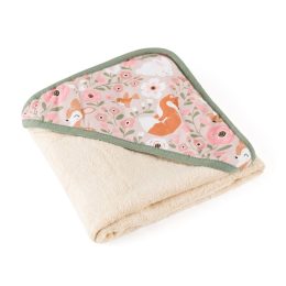 Petite&Mars - Loulou -  Hooded baby towel - Rosy Wilderness