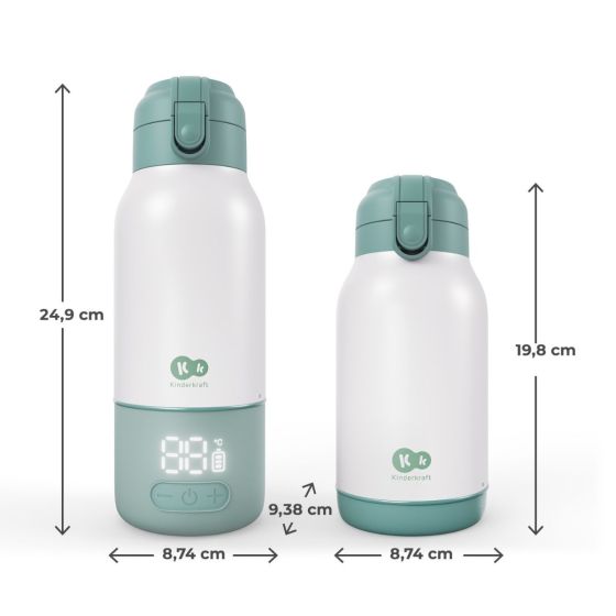 KinderKraft GAJA - Chauffe-biberon mobile et thermos 2-en-1