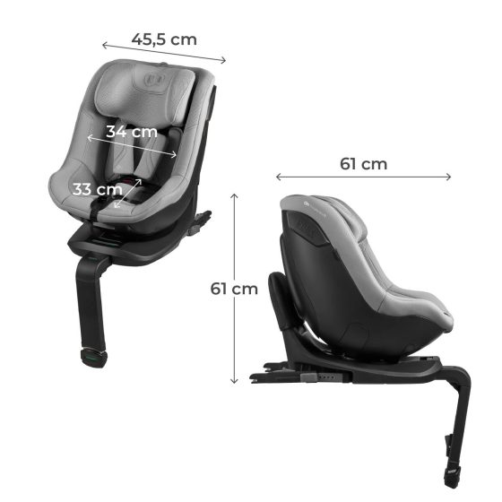 Kinderkraft I-GUARD PRO i-Size Siège Auto Pivotant 360 new fabric (tissu mesh) Kinderkraft