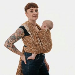 Naturiou Caramel Leaves - Baby wrap