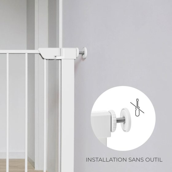 KinderKraft Safe Snap - Barrière de sécurité bébé sans perçage