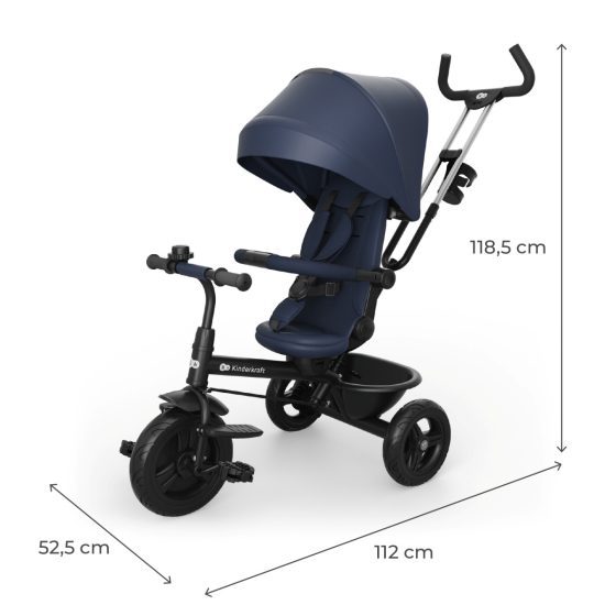 Kinderkraft Aston 2 PLUS Tricycle Evolutif Enfant  6 en 1 Kinderkraft