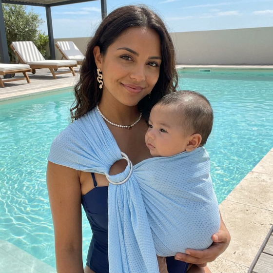Naturioù R'Sling Blue Pastel - Ring Sling en Mesh