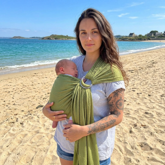 Naturioù R'Sling Olive Green - Mesh Ring Sling