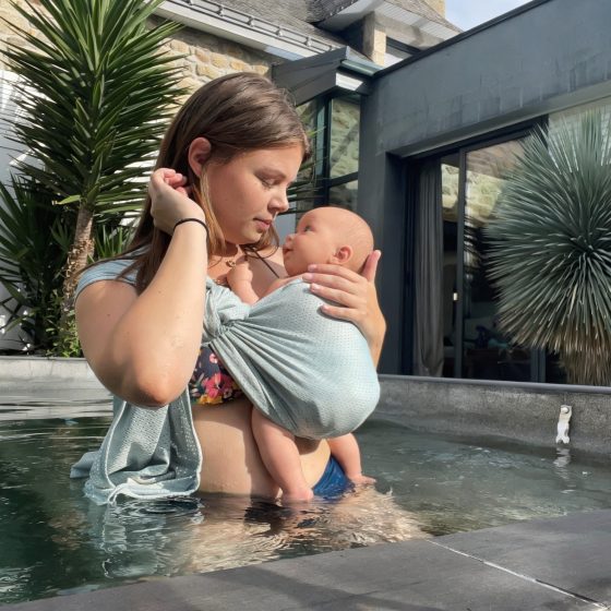 Naturioù R'Sling Polar Blue - Ring Sling en Mesh