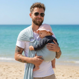 Naturioù R'Sling Polar Blue - Ring Sling en Mesh