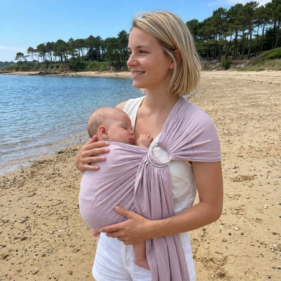 Naturioù R'Sling Pastel Purple - Mesh Ring Sling