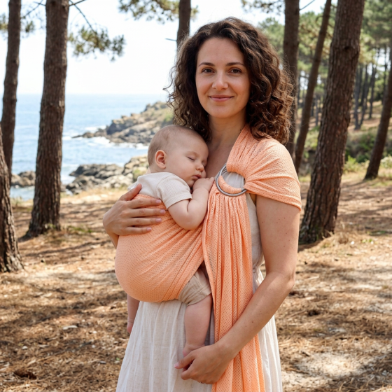 Naturioù R'Sling Orange Pastel - Mesh Ring Sling