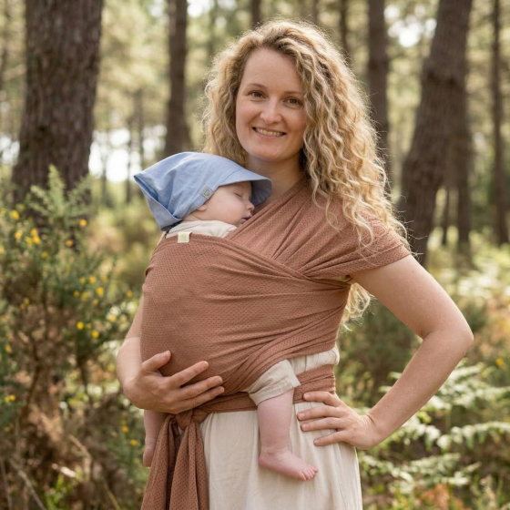 Naturioù R'Wrap Mocha  – mesh baby wrap