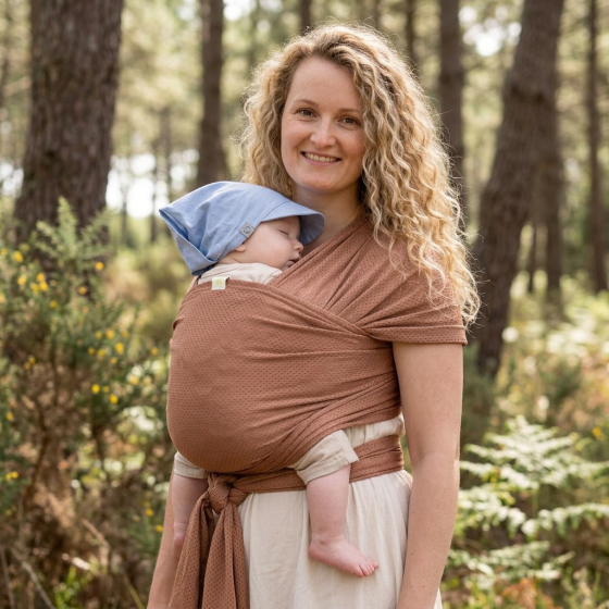 Naturioù R'Wrap Mocha  – mesh baby wrap