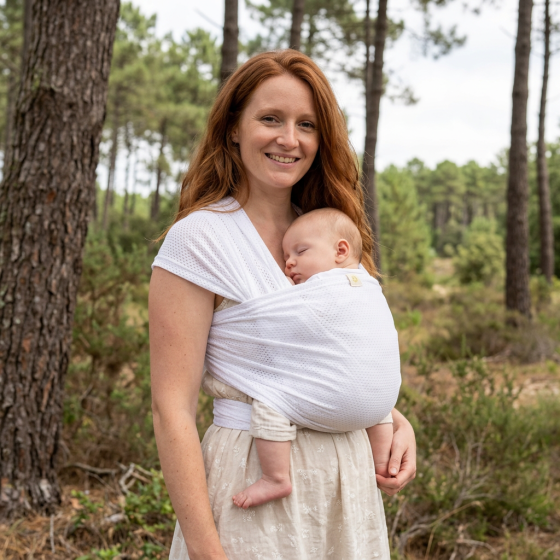 Naturioù R'Wrap White – mesh baby wrap