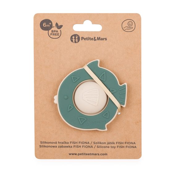 Petite&Mars - Fiona -  Silicone pop up teether Fish 6m