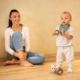 Petite&Mars - Fiona -  Jouet de dentition pop up en silicone poisson 6m+ Petite & Mars