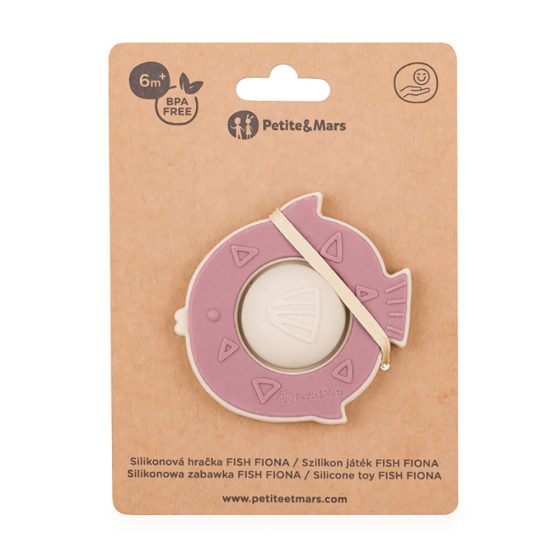 Petite&Mars - Fiona -  Jouet de dentition pop up en silicone poisson 6m+ Petite & Mars