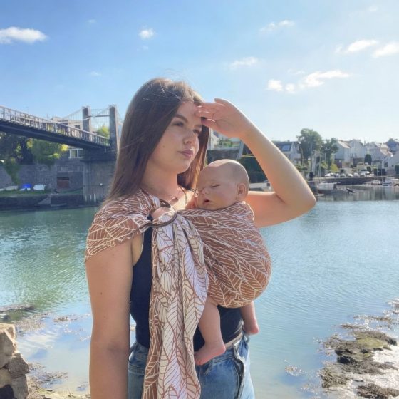 Naturiou Ring Sling Caramel Leaves