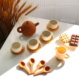 Petitkids Service à thé en silicone - Jeu d'imitation Petikids