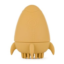 Petite&Mars - Splashy Rocket - Jouet de bain fusée en silicone, facile à nettoyer 6+ Petite & Mars