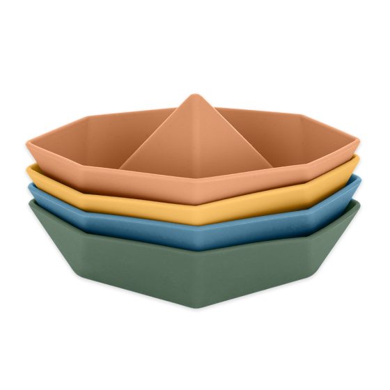 Petite&Mars - Jouet de bain - 4 Bateaux Origami 6+ Petite & Mars