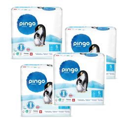 Pingo Pack 4x 36 Couches écologiques jetables Taille 5 Pingo