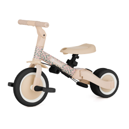 Petite&Mars - Turbo - Tricycle Enfant Multifonctionnel 5en1 - Série Limitée Pink Meadow